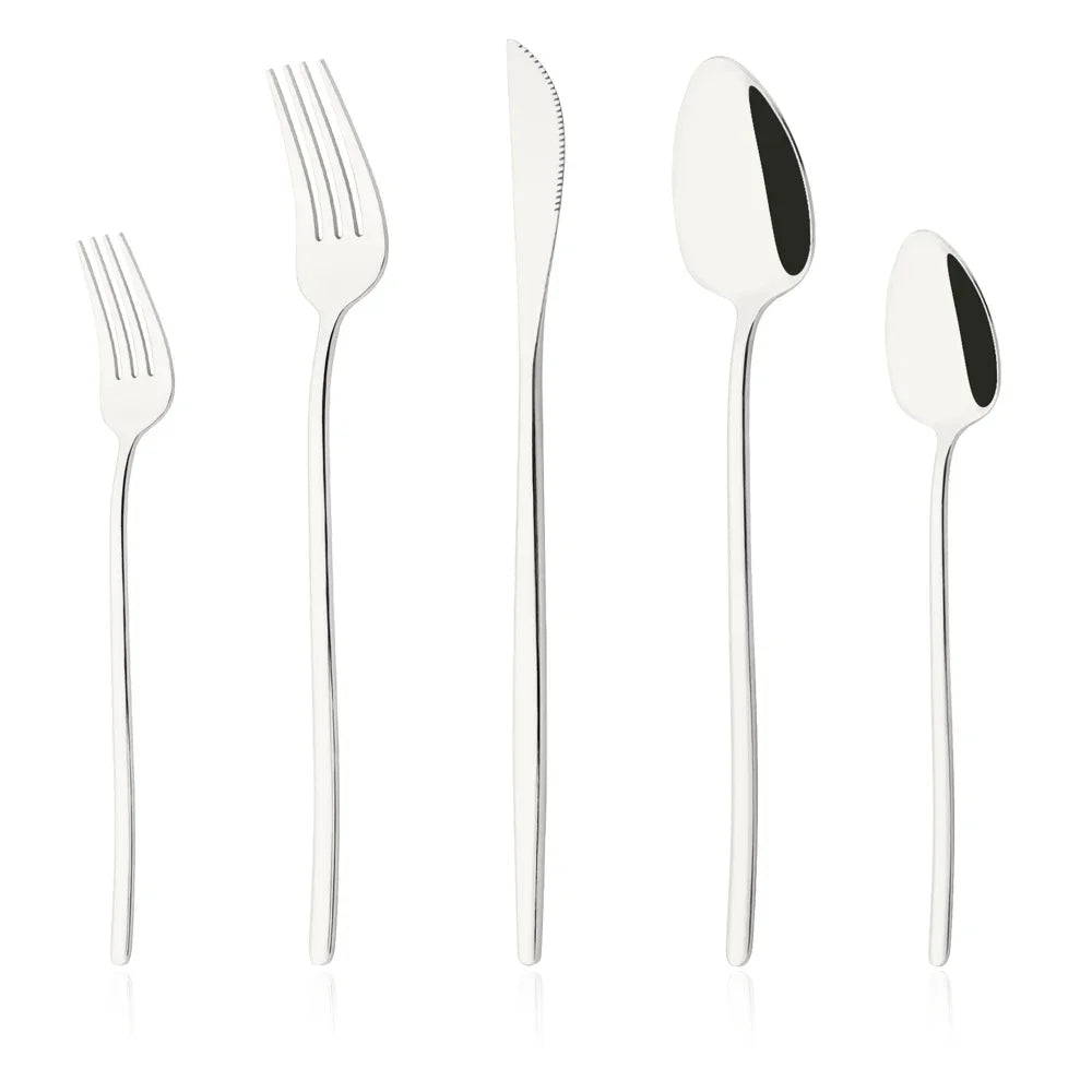 5Pcs Cutlery Set Stainless Steel