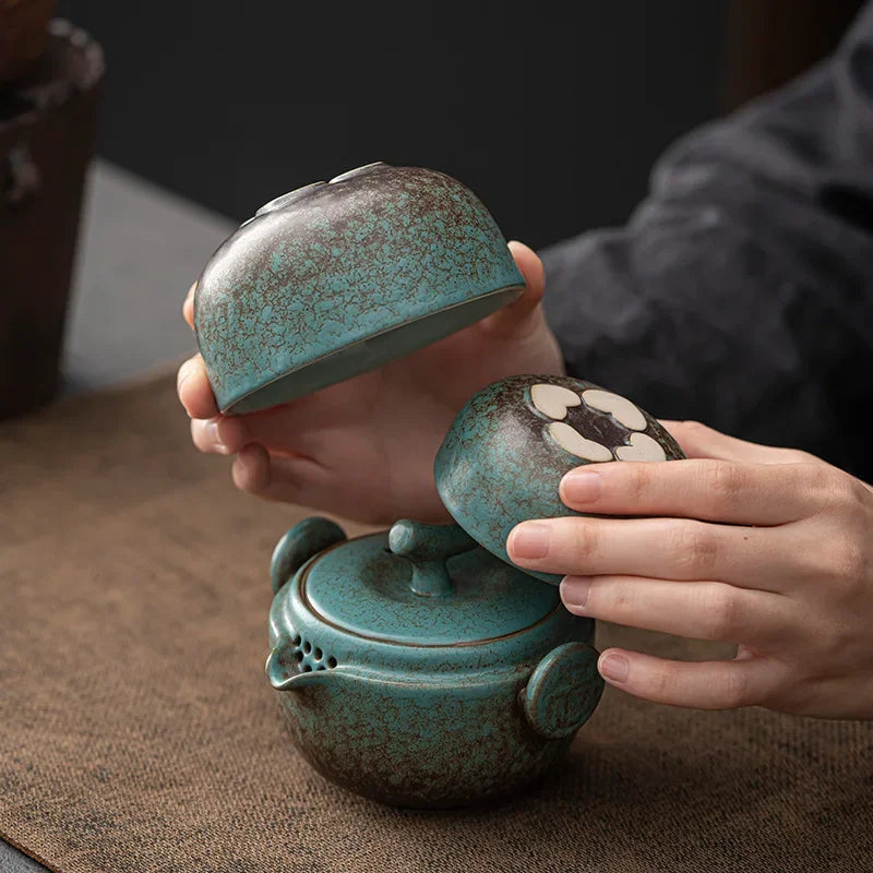 Ceramic Gongfu Travel Tea Set