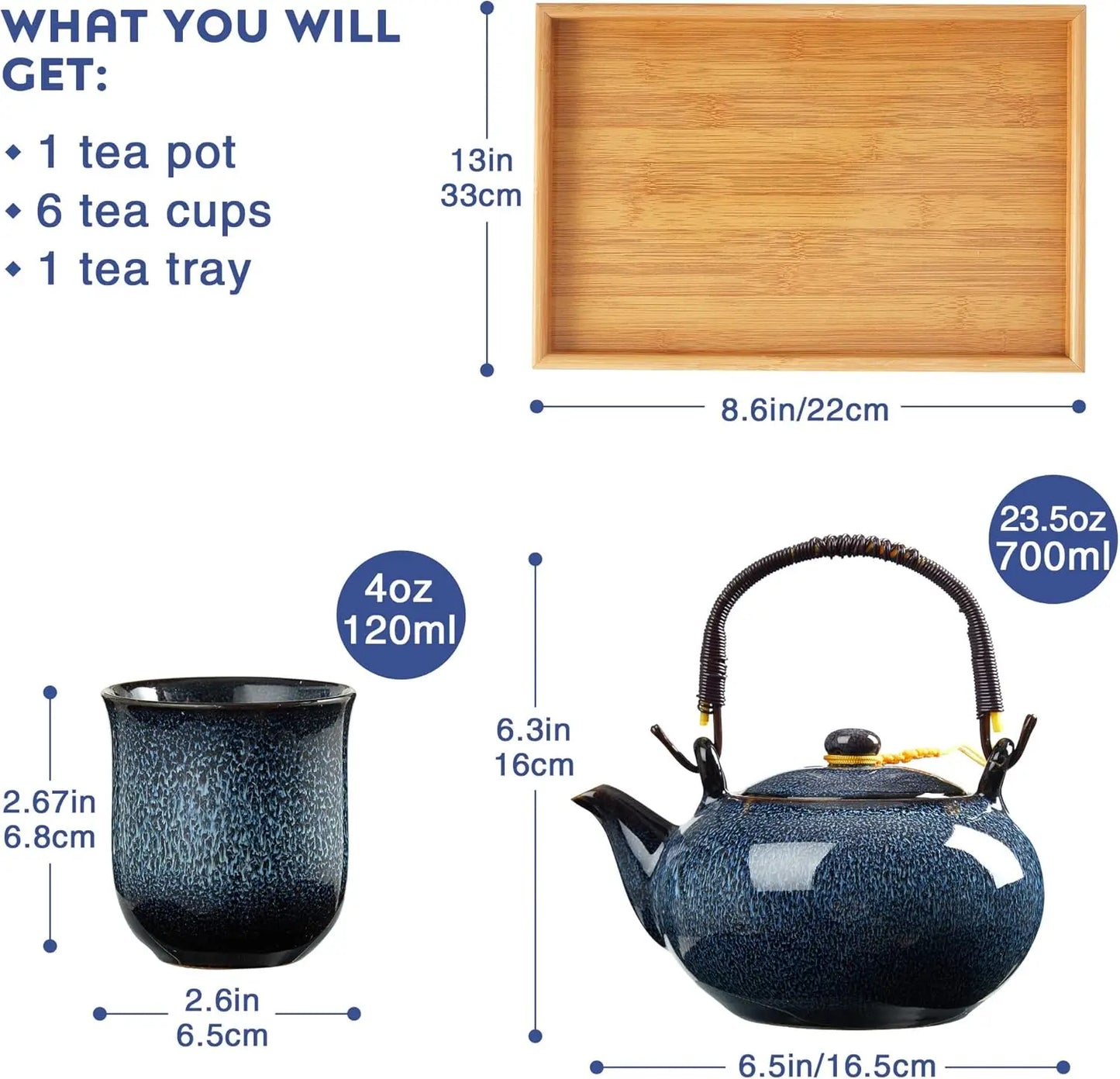 Japanese Tea Set for 6