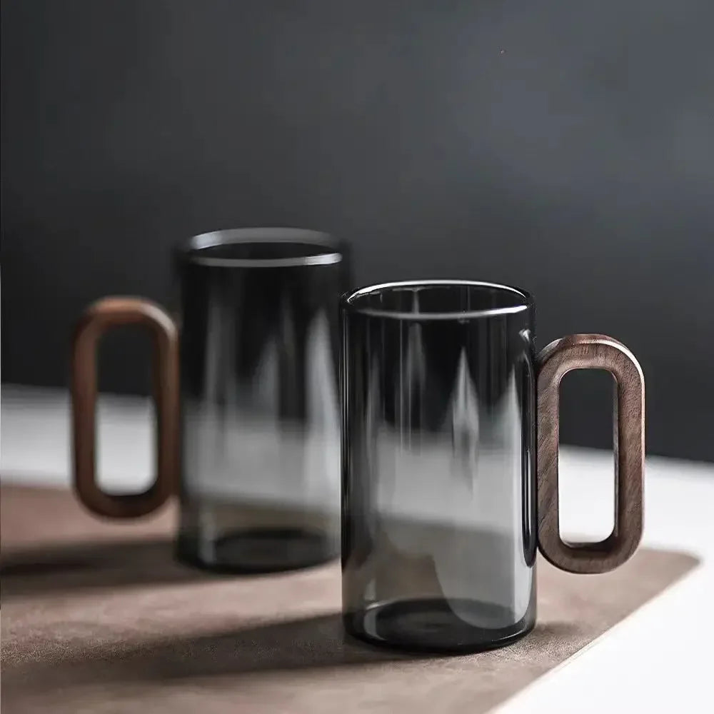 350ML Wood Handle Coffee Mug