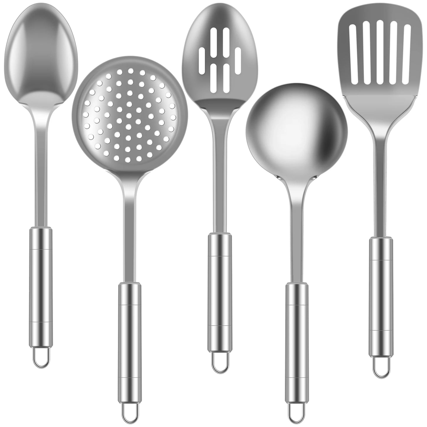 5Pcs Stainless Steel Kitchen Cooking Utensils Set