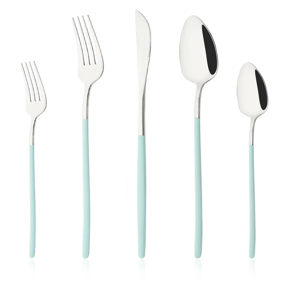 5Pcs Cutlery Set Stainless Steel