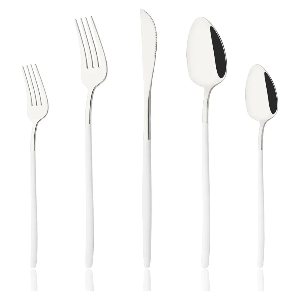 5Pcs Cutlery Set Stainless Steel