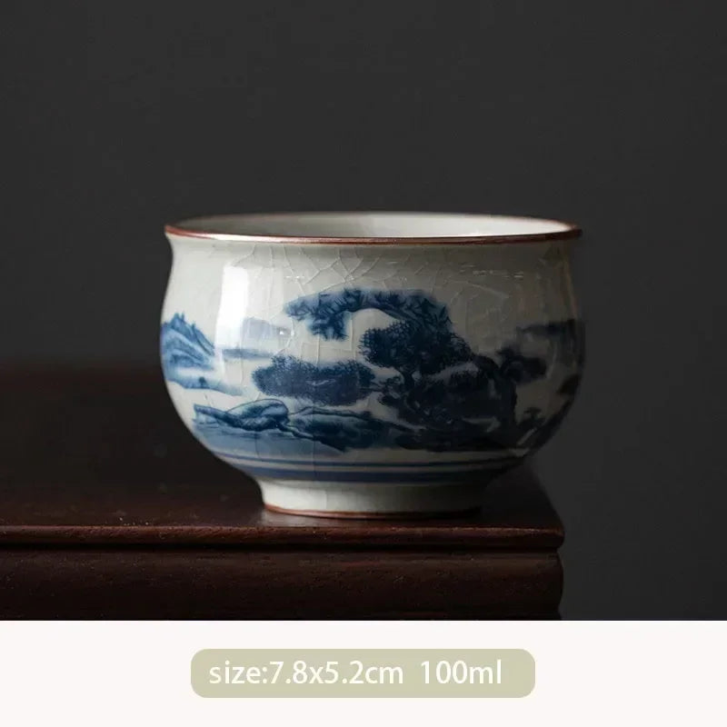 Chinese Antique Blue and White Porcelain Teacup