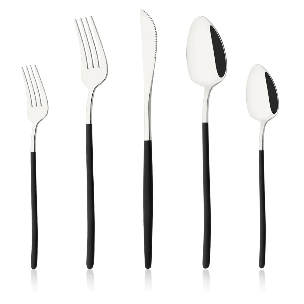 5Pcs Cutlery Set Stainless Steel
