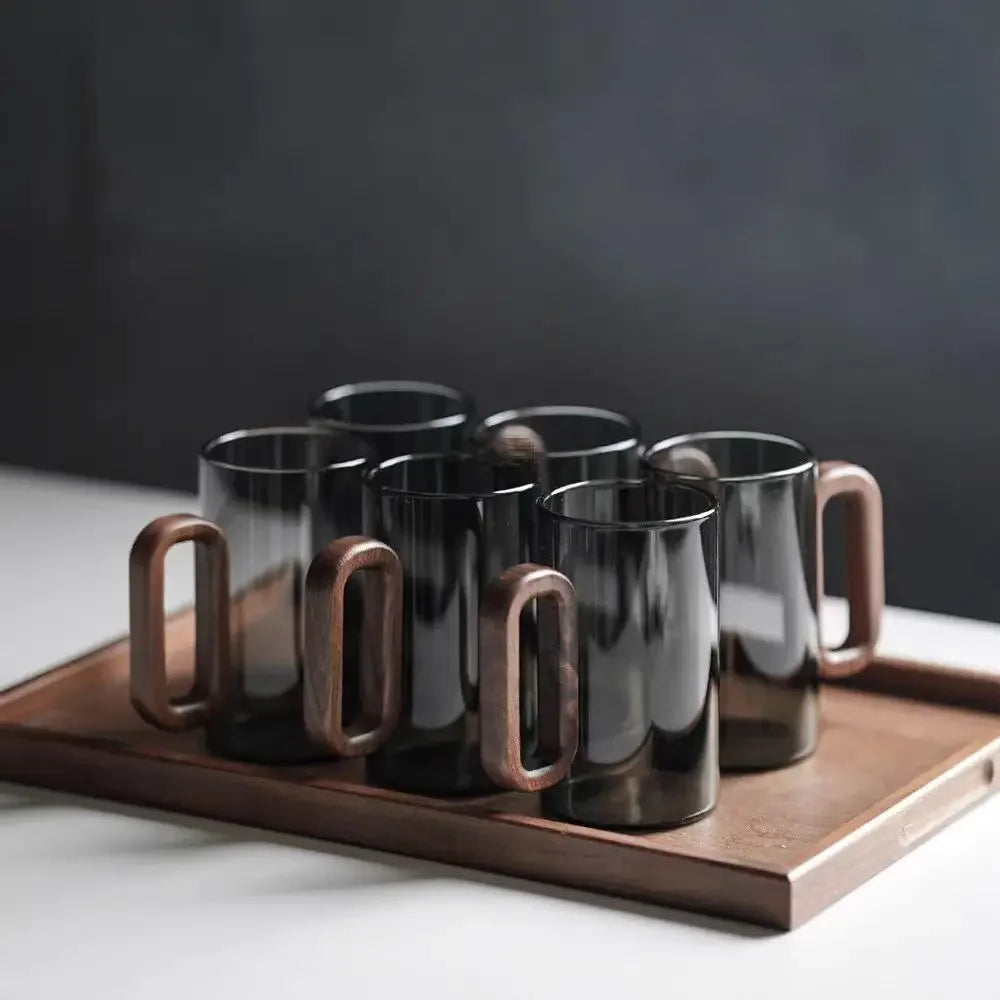 350ML Wood Handle Coffee Mug
