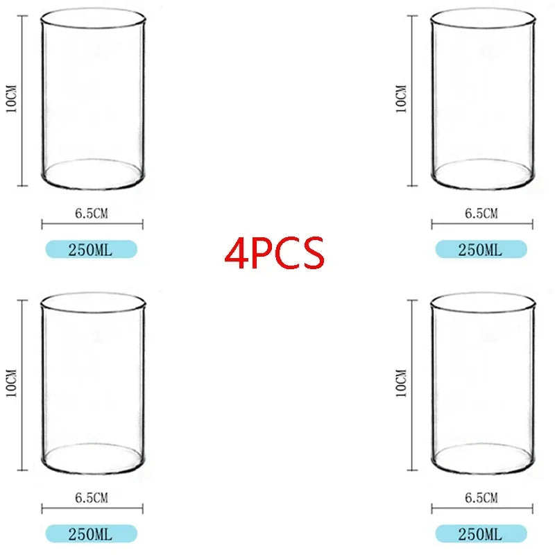 250ML Straight Glass