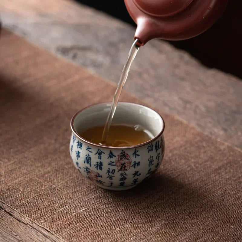 Chinese Antique Blue and White Porcelain Teacup