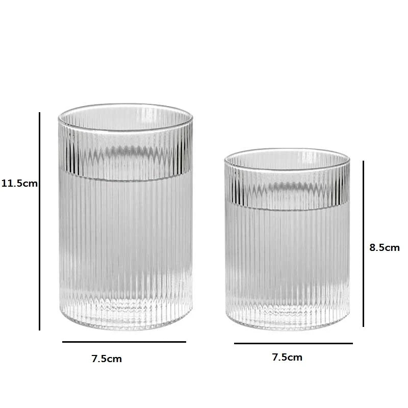 1/3/6pc Glass Cups - Wine, Whiskey and Water