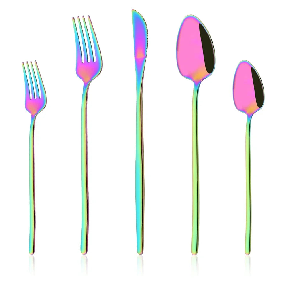 5Pcs Cutlery Set Stainless Steel