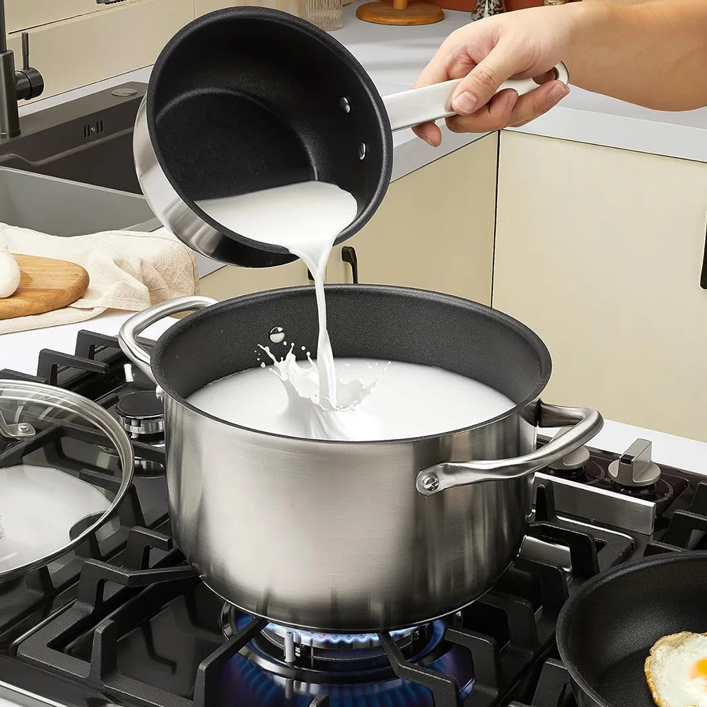 10 Pcs Stainless Steel Cookware Set