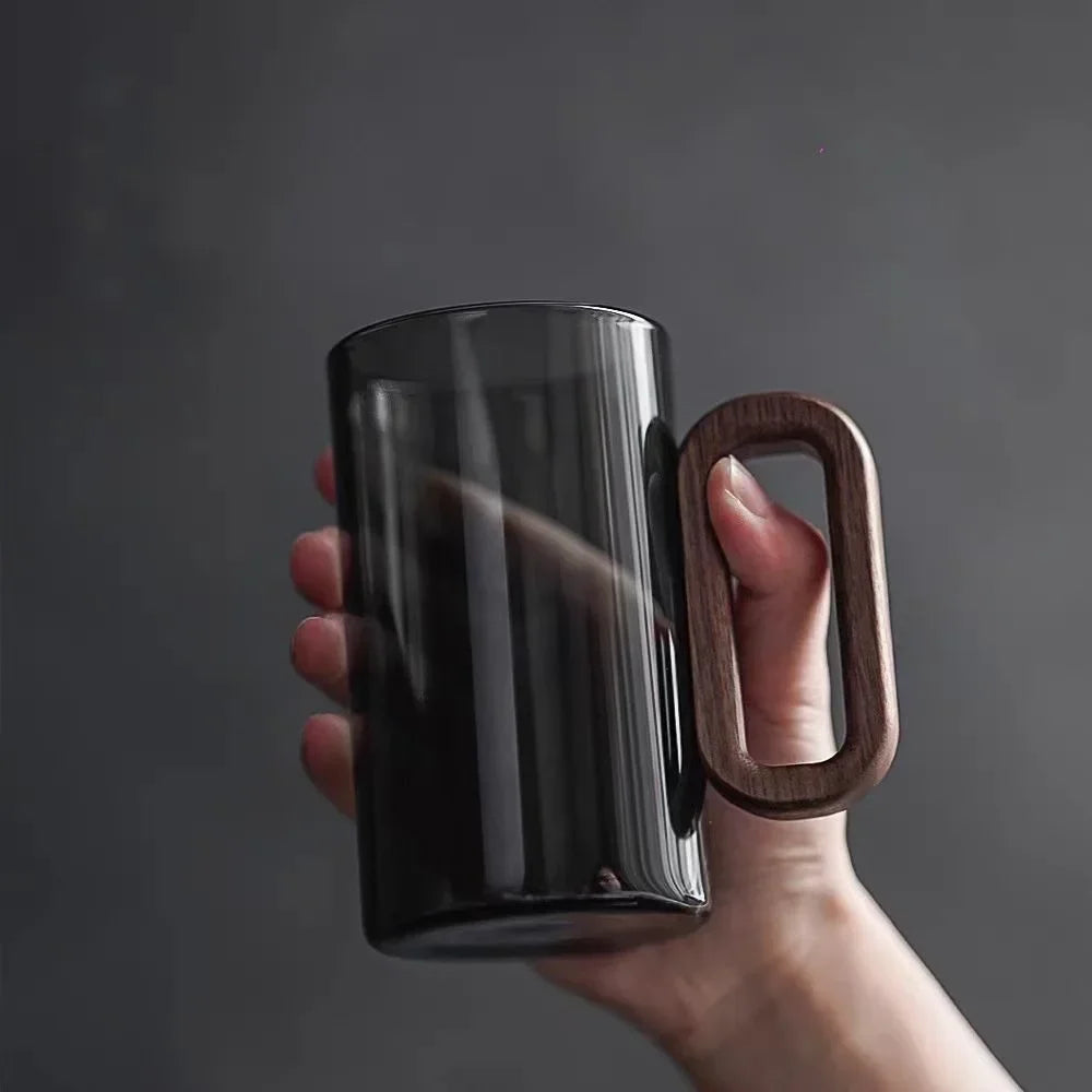 350ML Wood Handle Coffee Mug