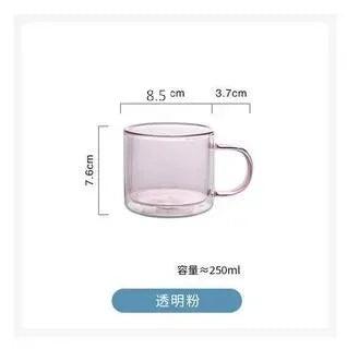 Multicolored Glass Coffee Mugs