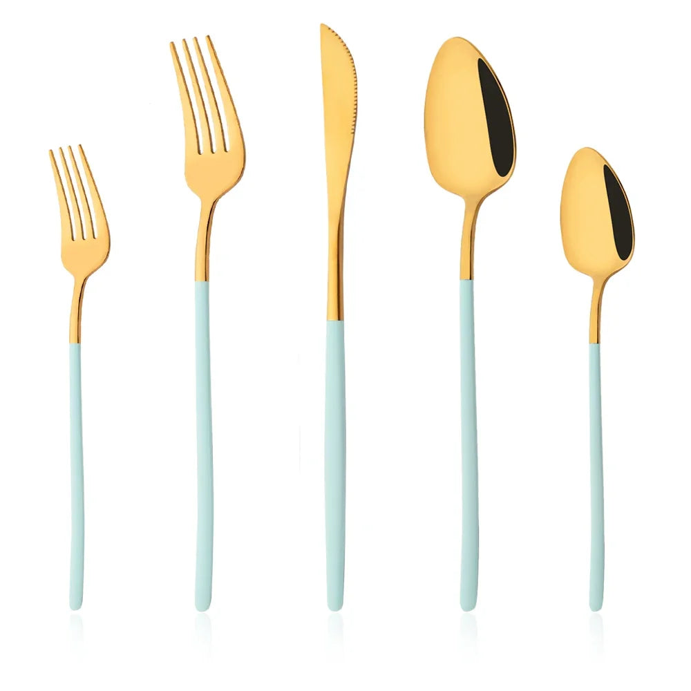 5Pcs Cutlery Set Stainless Steel