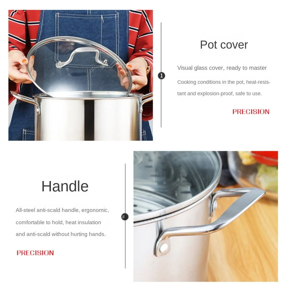 26/28CM Stainless Steel Soup Pot