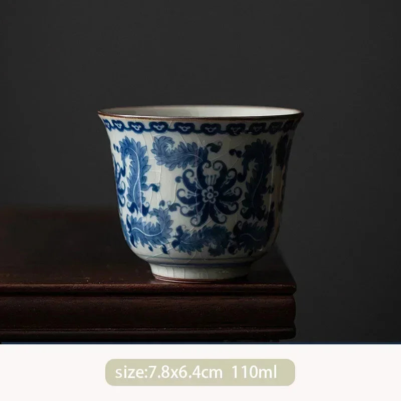 Chinese Antique Blue and White Porcelain Teacup