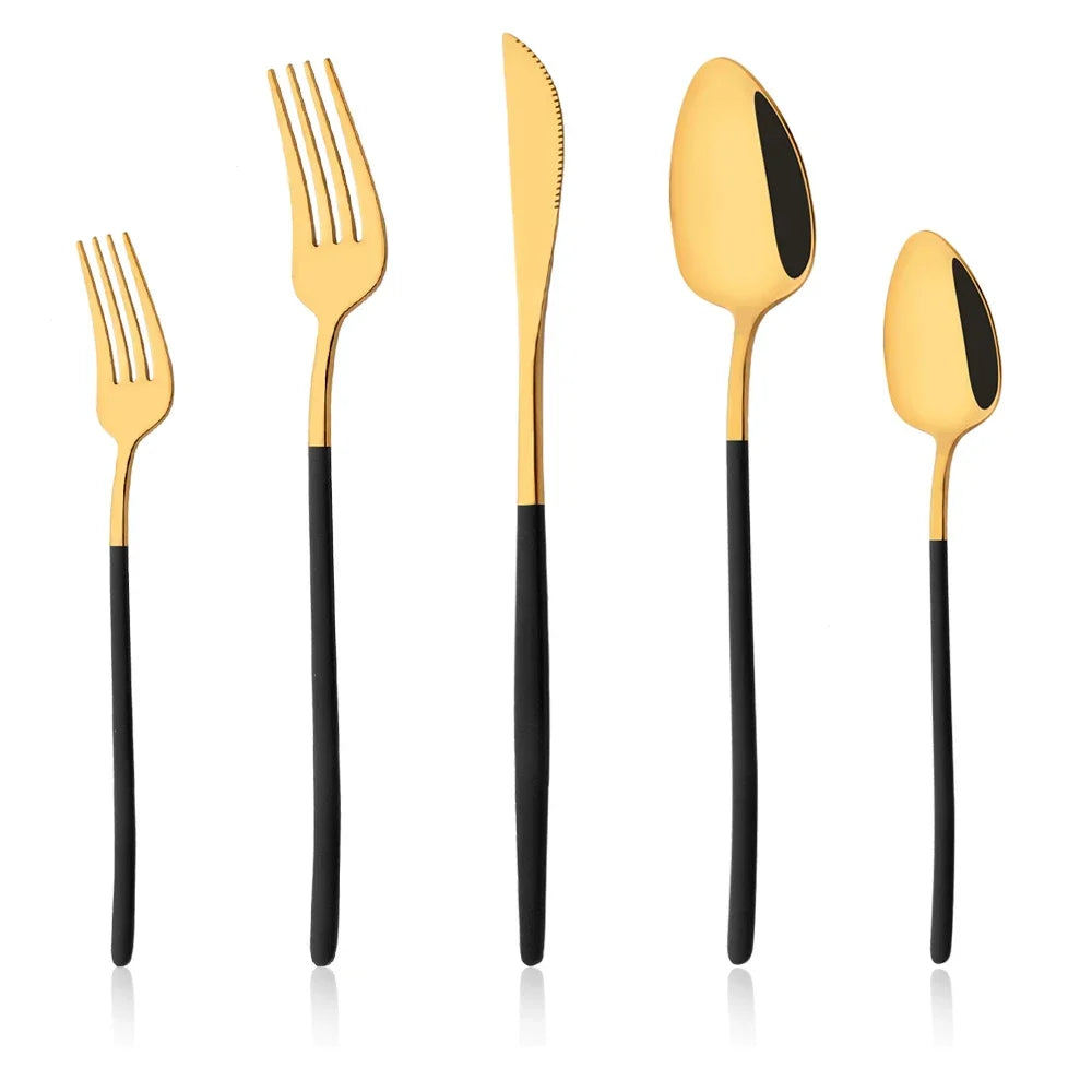 5Pcs Cutlery Set Stainless Steel