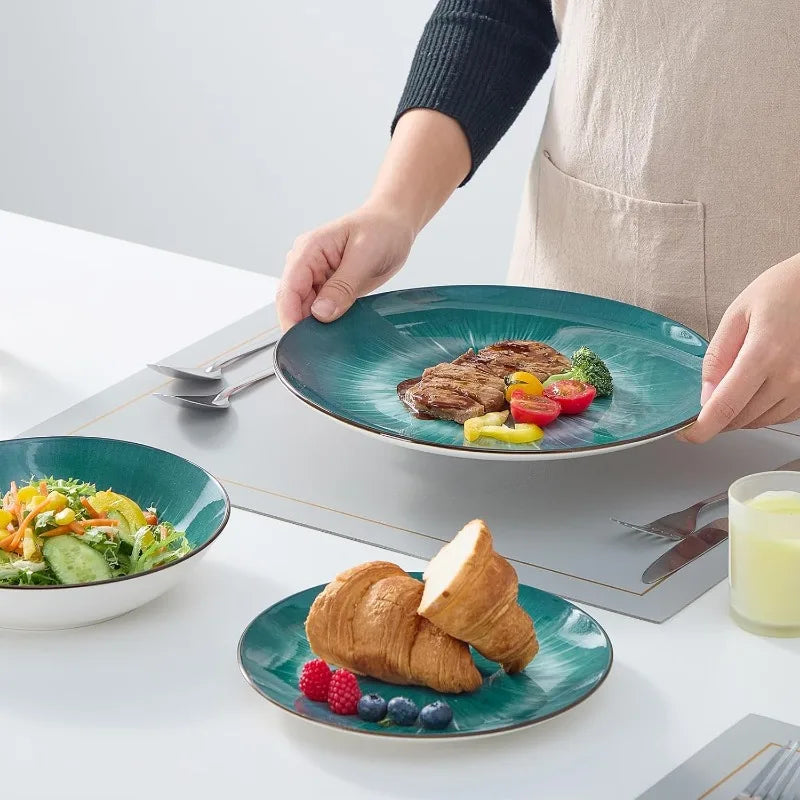 Premium Porcelain Kitchen Dinnerware Set 12pc