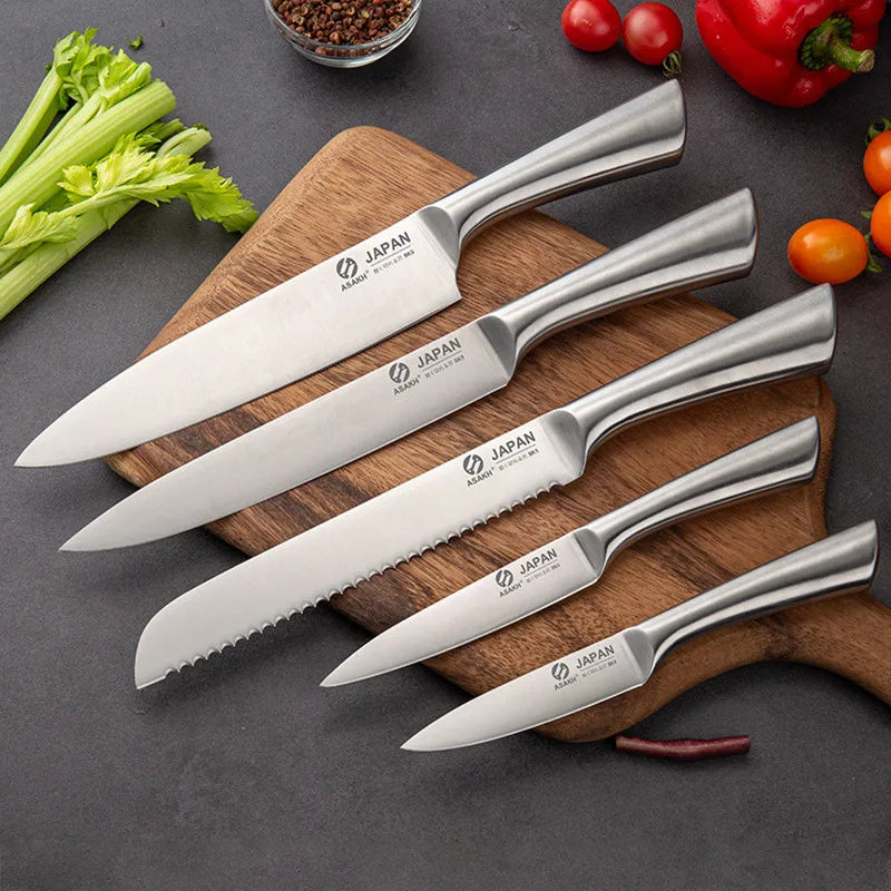 Stainless Steel Kitchen Knives Set - Single/Set Options Available