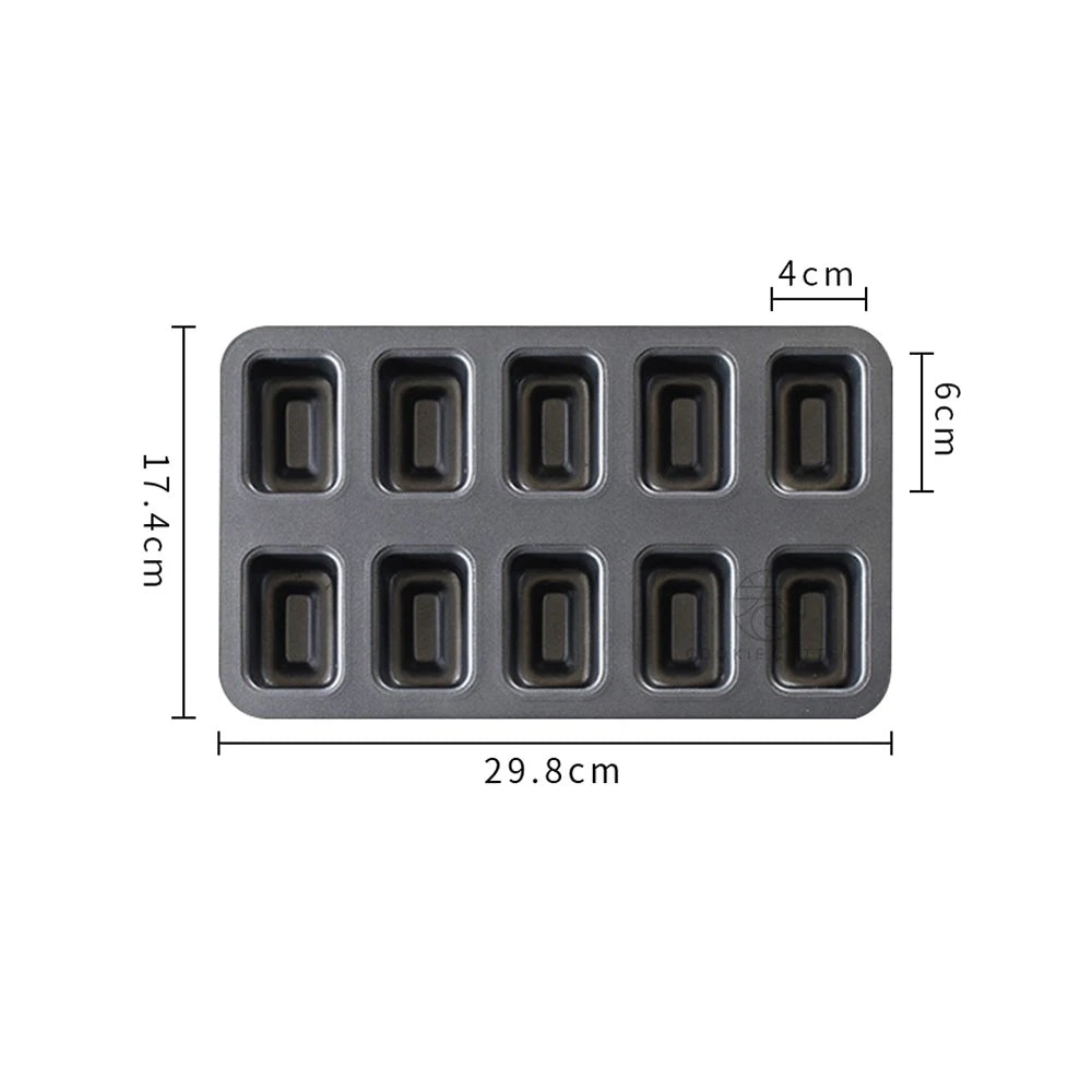 10/8 Cavity Stainless Steel Pastry Pan
