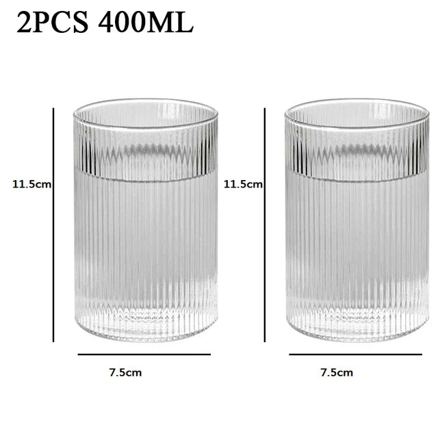 1/3/6pc Glass Cups - Wine, Whiskey and Water