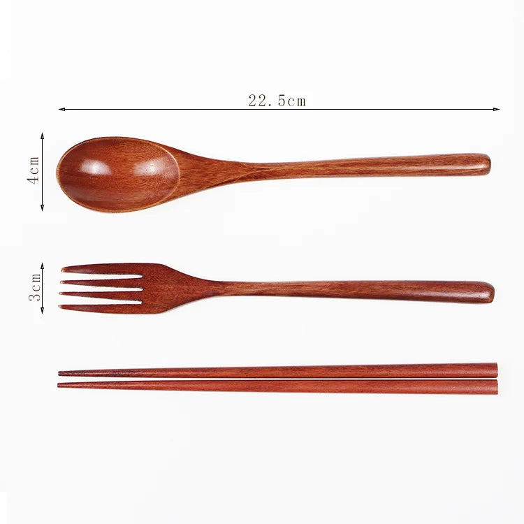 3pc Wooden Cutlery set