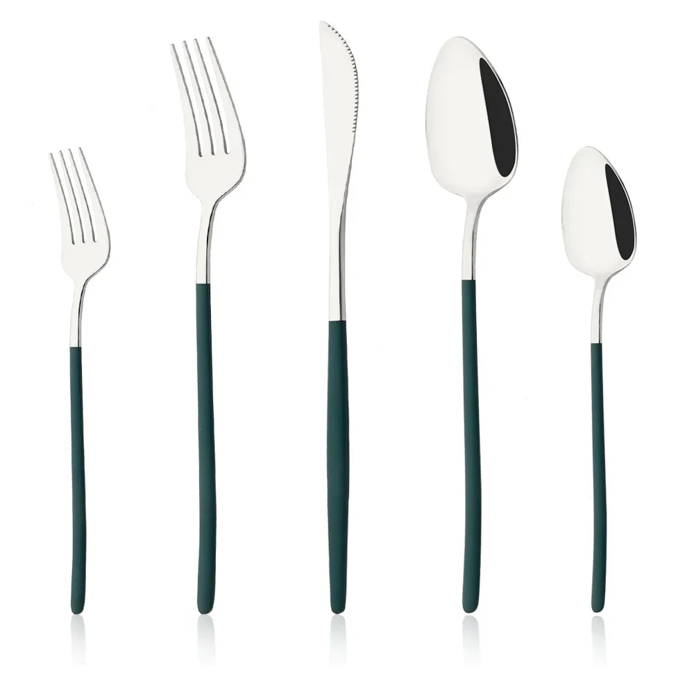5Pcs Cutlery Set Stainless Steel