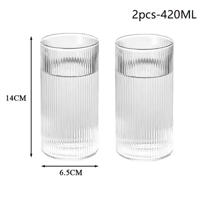1/3/6pc Glass Cups - Wine, Whiskey and Water