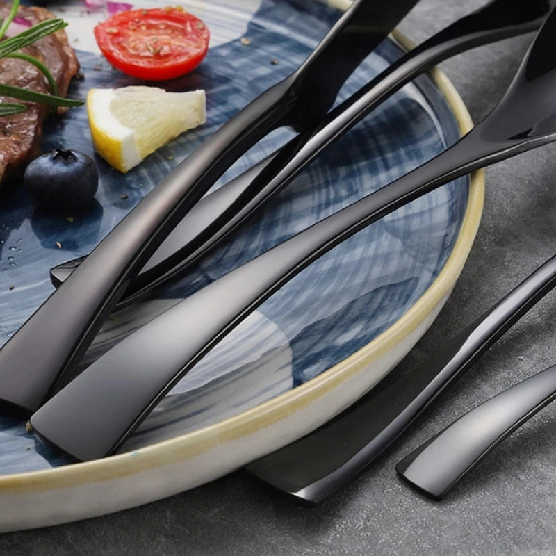 Western Black Stainless Steel Dinning Set 20pc