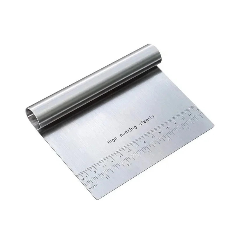 Stainless Steel Dough Pastry Scraper, Cutter, Chopper with Measuring Scale