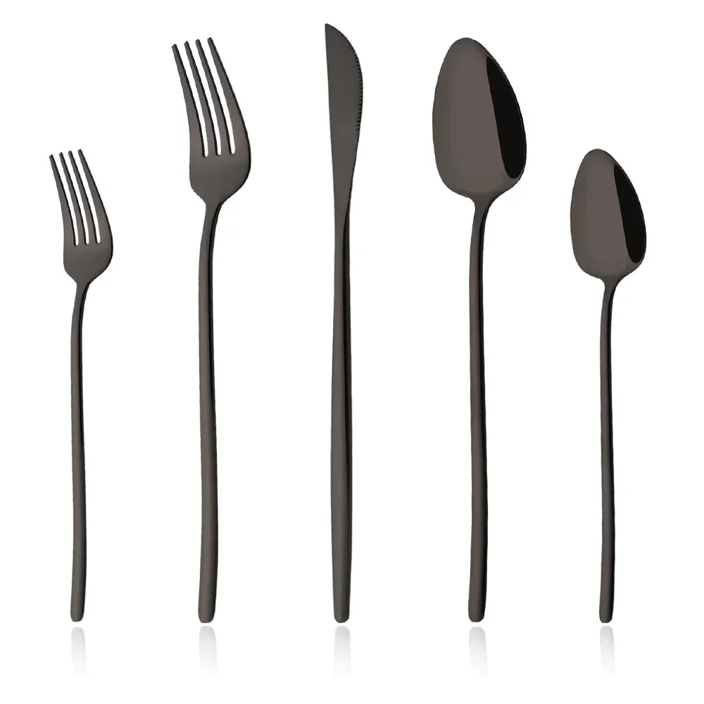 5Pcs Cutlery Set Stainless Steel