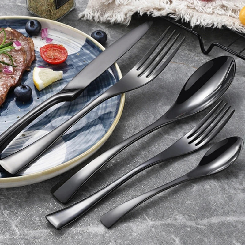 Western Black Stainless Steel Dinning Set 20pc