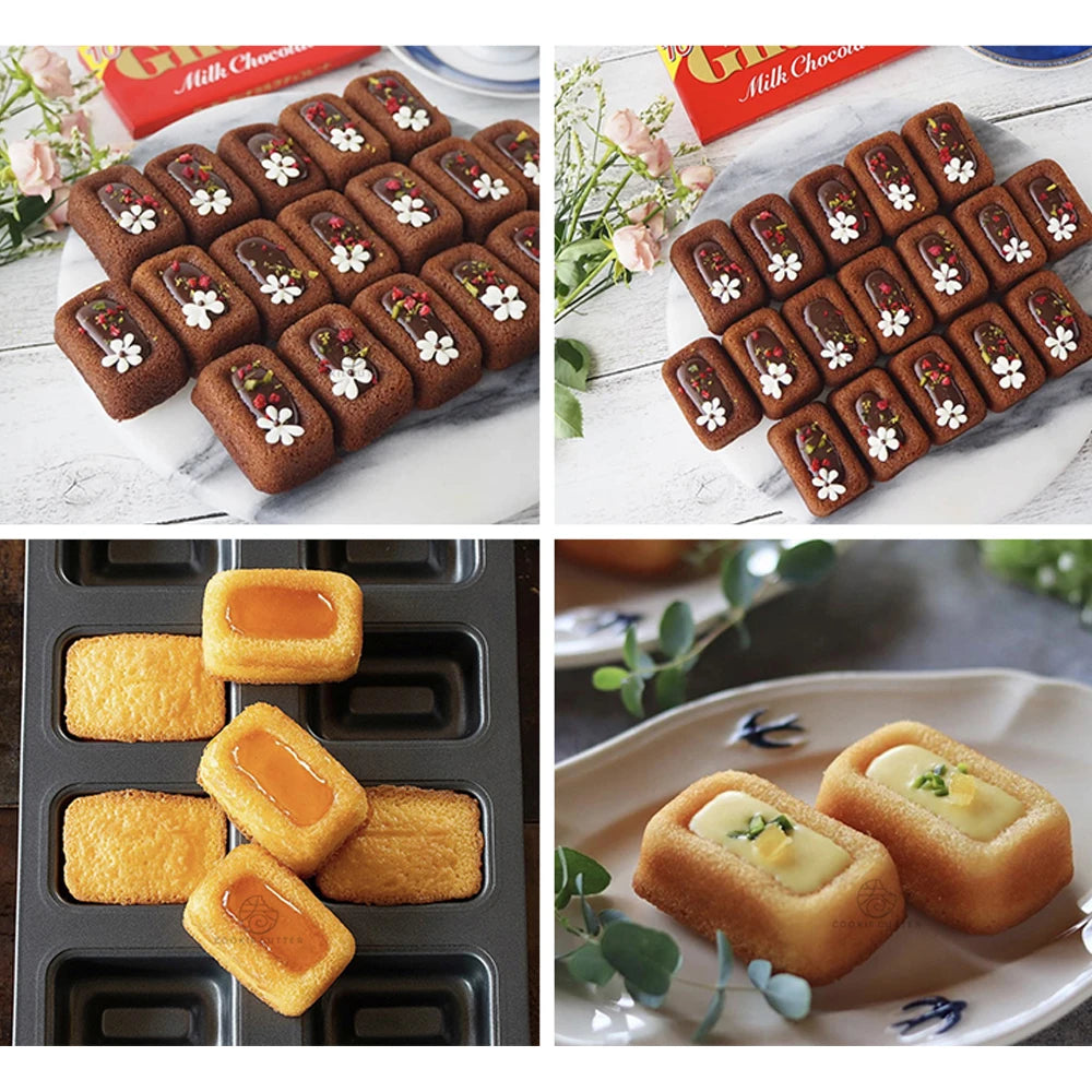 10/8 Cavity Stainless Steel Pastry Pan