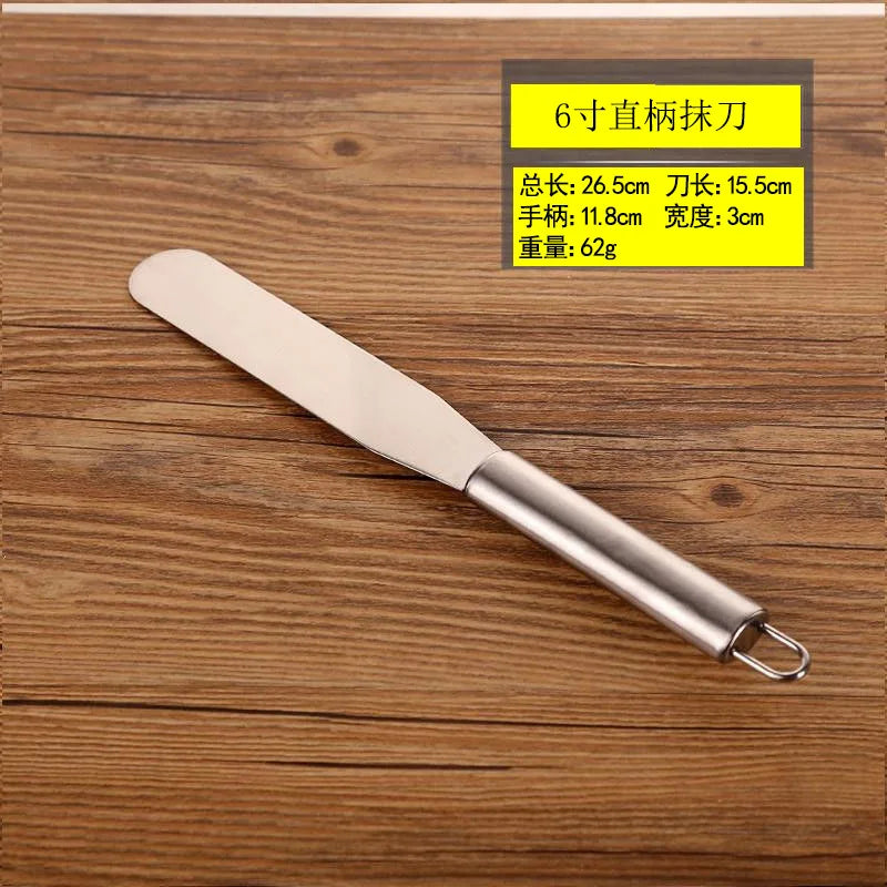 6/8/10/12 Inch Stainless Steel Frosting Spatula Straight & Curved