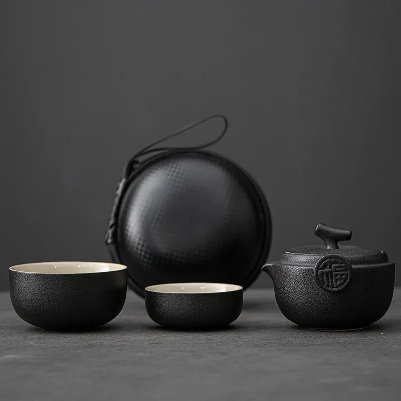 Ceramic Gongfu Travel Tea Set