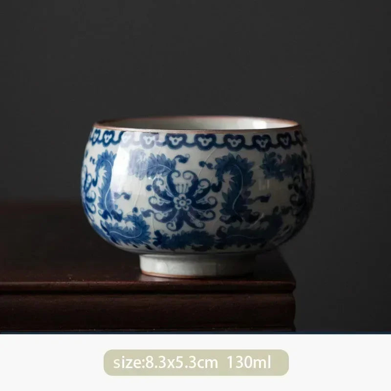 Chinese Antique Blue and White Porcelain Teacup