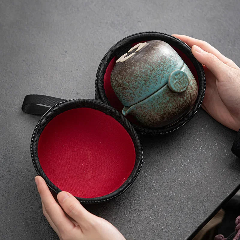 Ceramic Gongfu Travel Tea Set