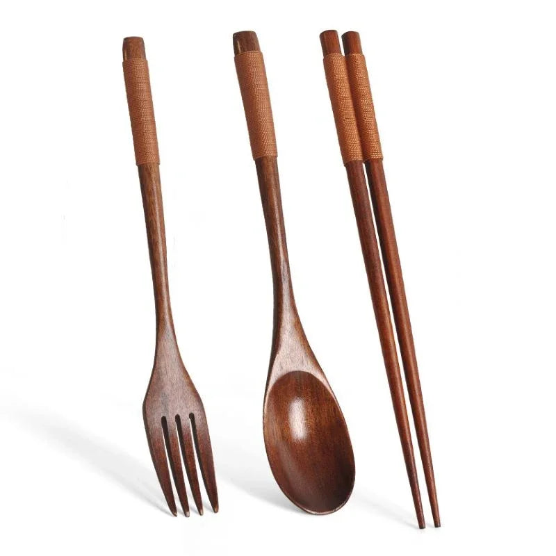 3pc Wooden Cutlery set