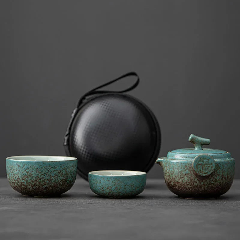 Ceramic Gongfu Travel Tea Set