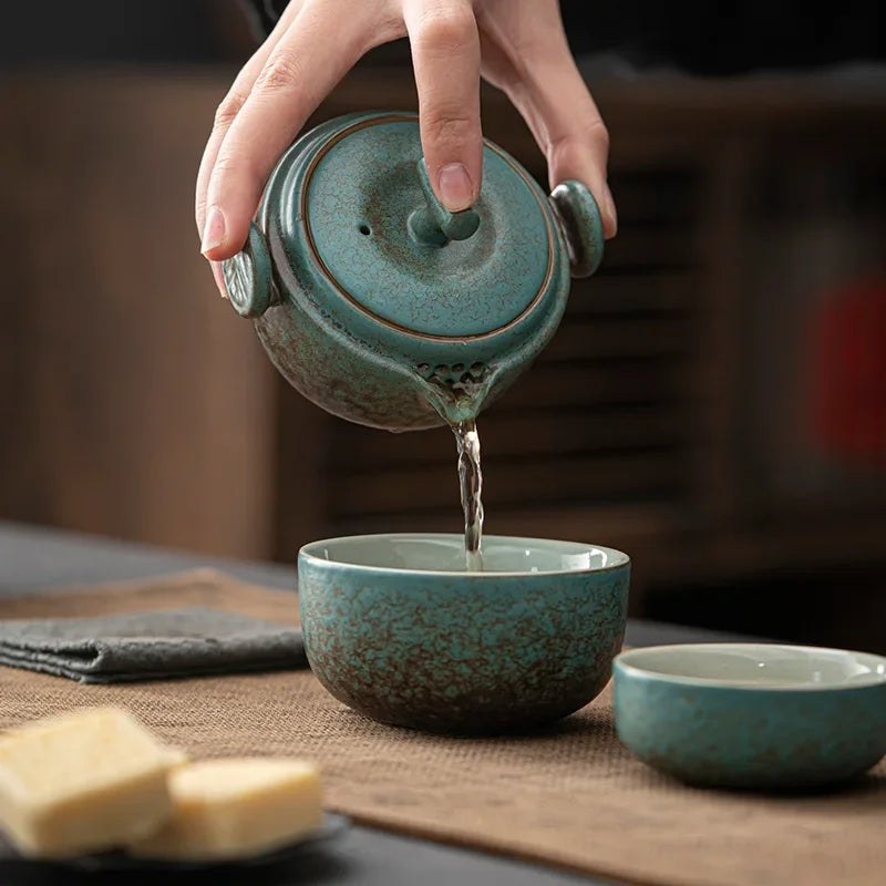 Ceramic Gongfu Travel Tea Set