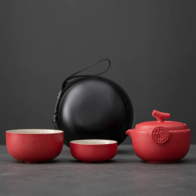 Ceramic Gongfu Travel Tea Set